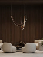 Interlace U-Shaped Wood LED Pendant Light - product view 13