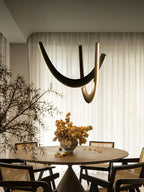 Interlace U-Shaped Wood LED Pendant Light - product view 14
