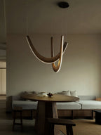 Interlace U-Shaped Wood LED Pendant Light - product view 18