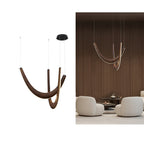 Interlace U-Shaped Wood LED Pendant Light - product view 24