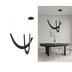 Interlace U-Shaped Wood LED Pendant Light - product view 25