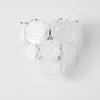 Ivara Glass Disc Wall Sconce — White