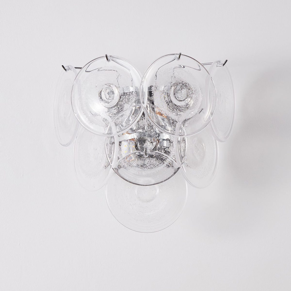 Ivara Glass Disc Wall Sconce — Clear