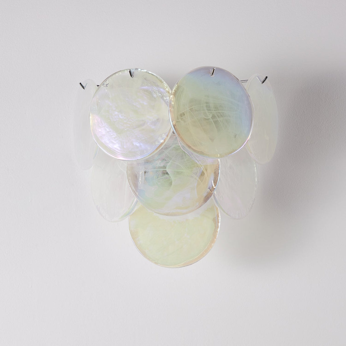 Ivara Glass Disc Wall Sconce — Iridescent