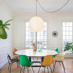 Japanese Paper Swag Plug-In Pendant – pendant light view 20