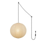 Japanese Paper Swag Plug-In Pendant – pendant light view 23