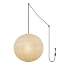 Japanese Paper Swag Plug-In Pendant – pendant light view 25