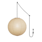 Japanese Paper Swag Plug-In Pendant – pendant light view 26