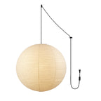 Japanese Paper Swag Plug-In Pendant – pendant light view 28