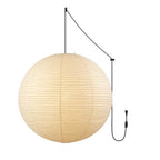 Japanese Paper Swag Plug-In Pendant – pendant light view 29