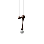 Jenna Sculptural Wood-Finish Globe Pendant Light - product view 29