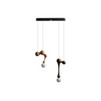 Jenna Sculptural Wood-Finish Globe Pendant Light - product view 33