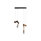Jenna Sculptural Wood-Finish Globe Pendant Light - product view 36