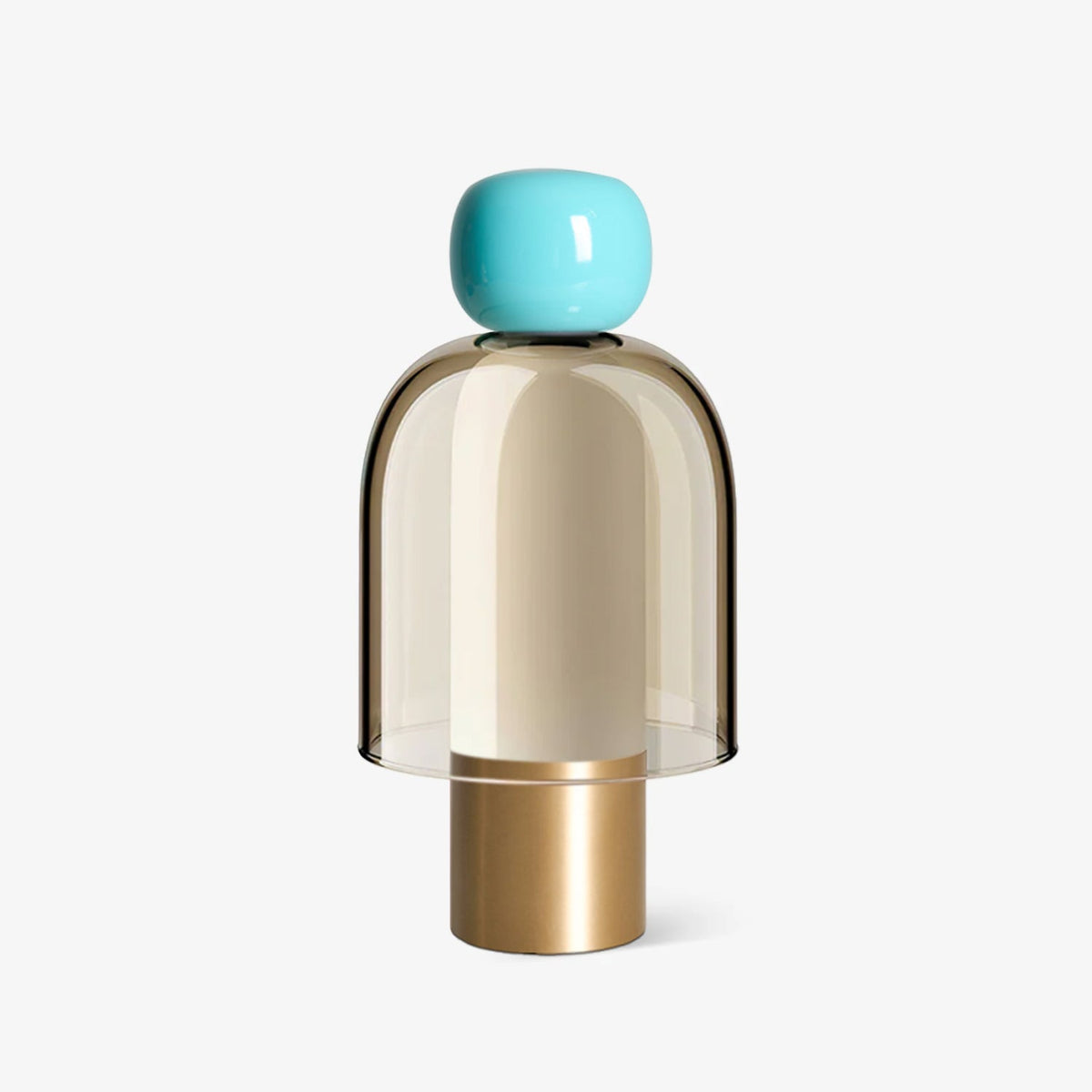 Jovia Smoked Glass Rechargeable Lamp — product view