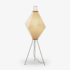 Kairo Diamond Paper Floor Lamp — Beige