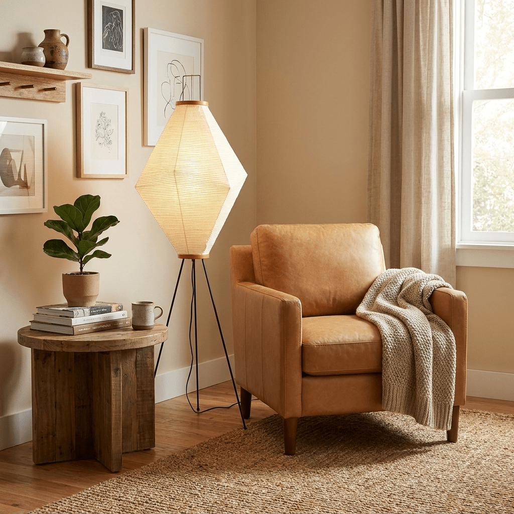 Kairo Diamond Paper Floor Lamp — product detail 2