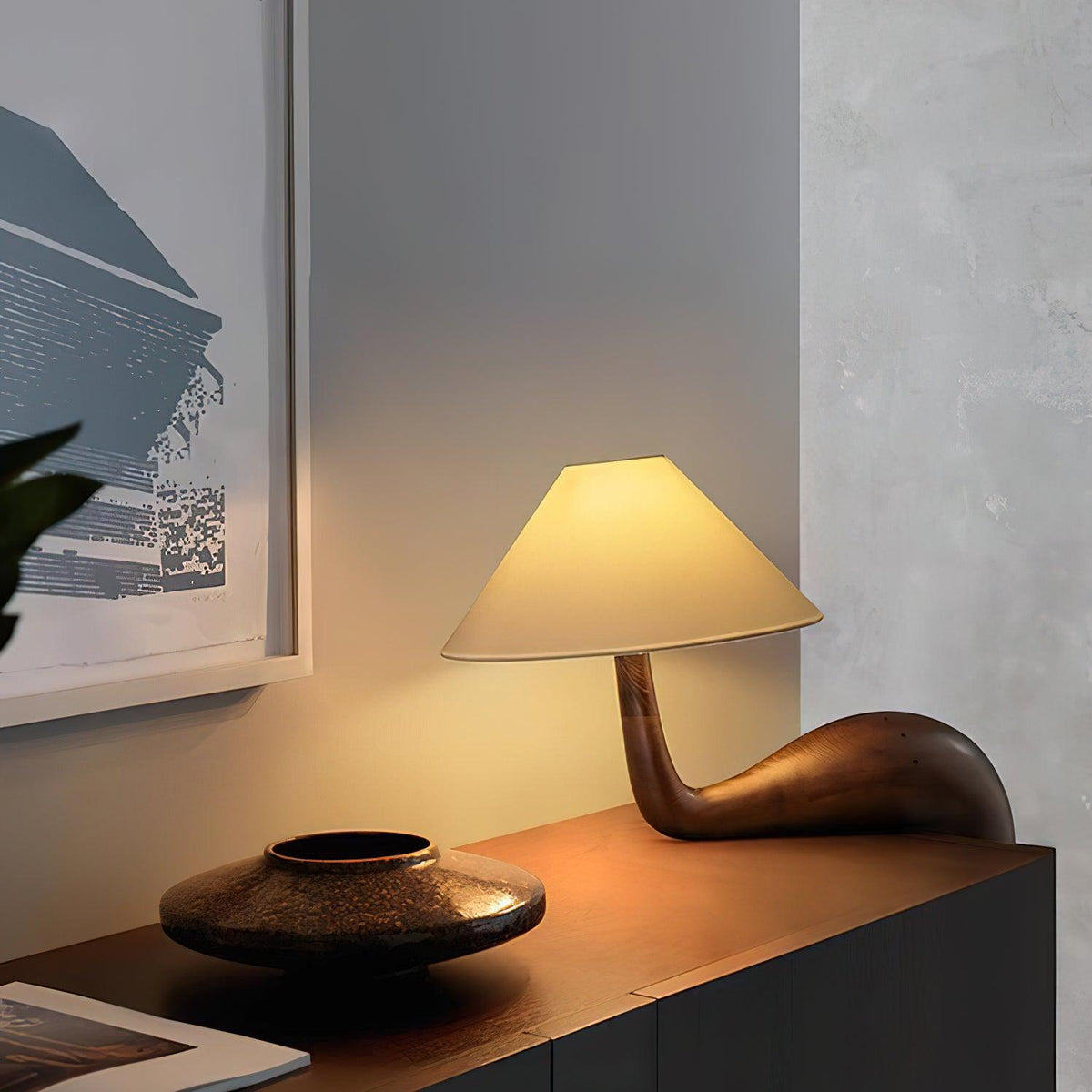 Kakuda Pine Desk Lamp — product and interior detail 7