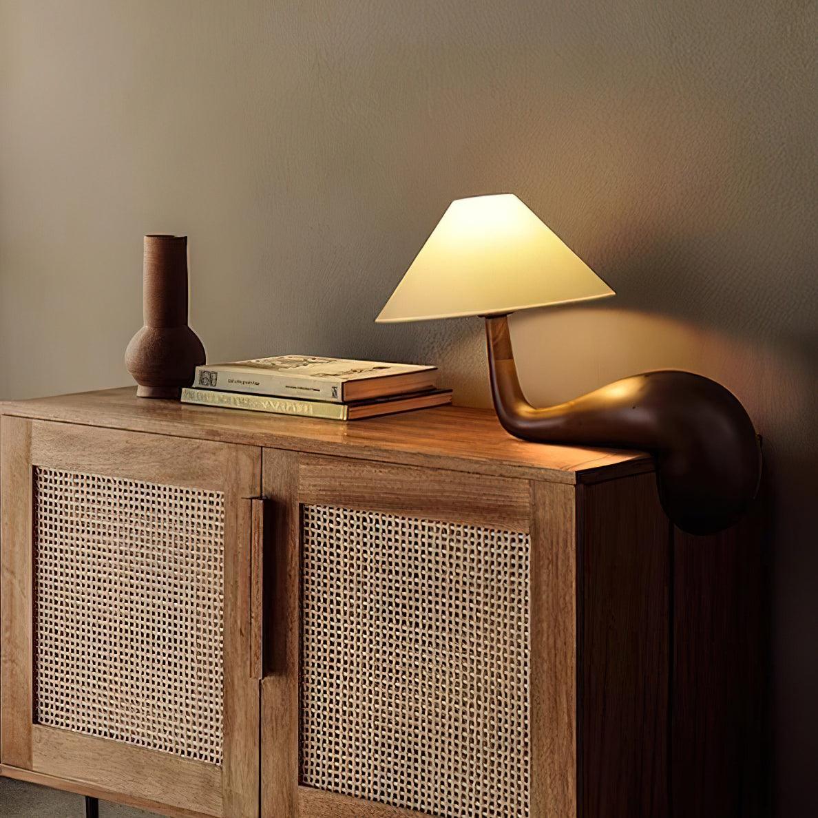 Kakuda Pine Desk Lamp — product and interior detail 11