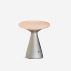 Kaven Nickel Glass USB Table Lamp — product view