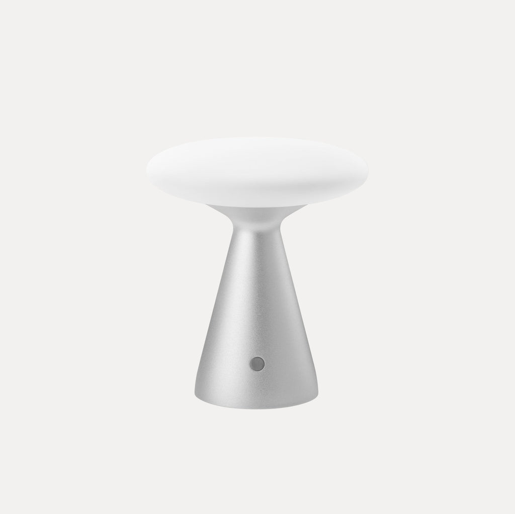 Kaven Nickel Glass USB Table Lamp — product, finish and specification view 11