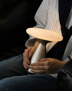 Kaven Nickel Glass USB Table Lamp — product, finish and specification view 15
