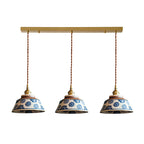 Kikyo Pendant Lamp — Brass & Blue