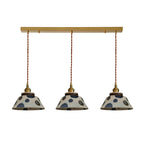 Kikyo Pendant Lamp — Brass & Blue