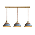 Kikyo Pendant Lamp — Brass & Blue