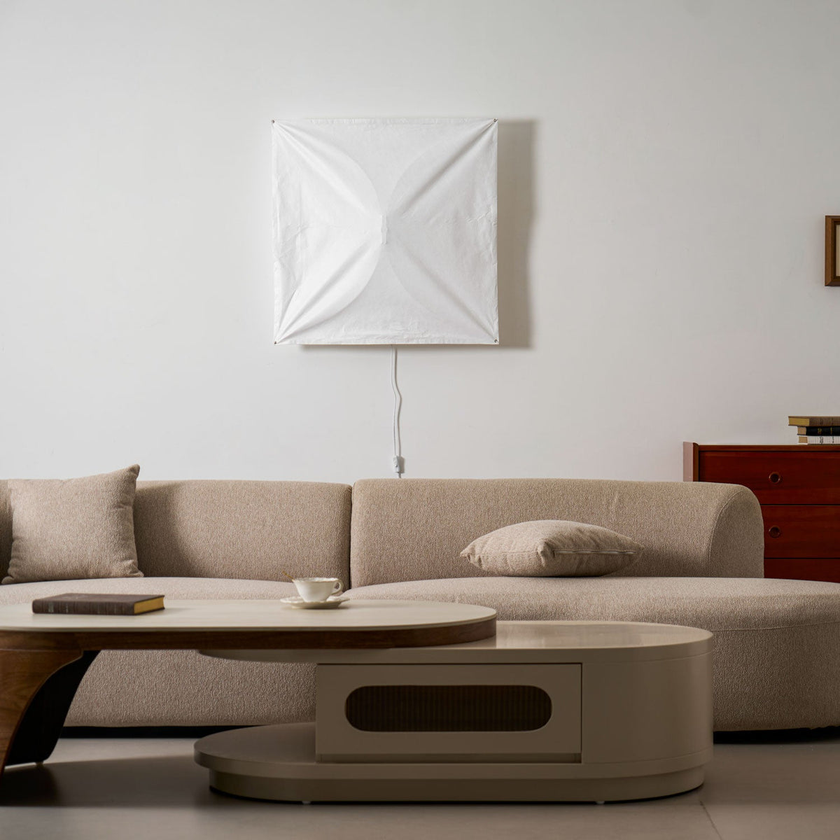 Kite Sculptural Paper Plug-In Wall Lamp — design detail 17