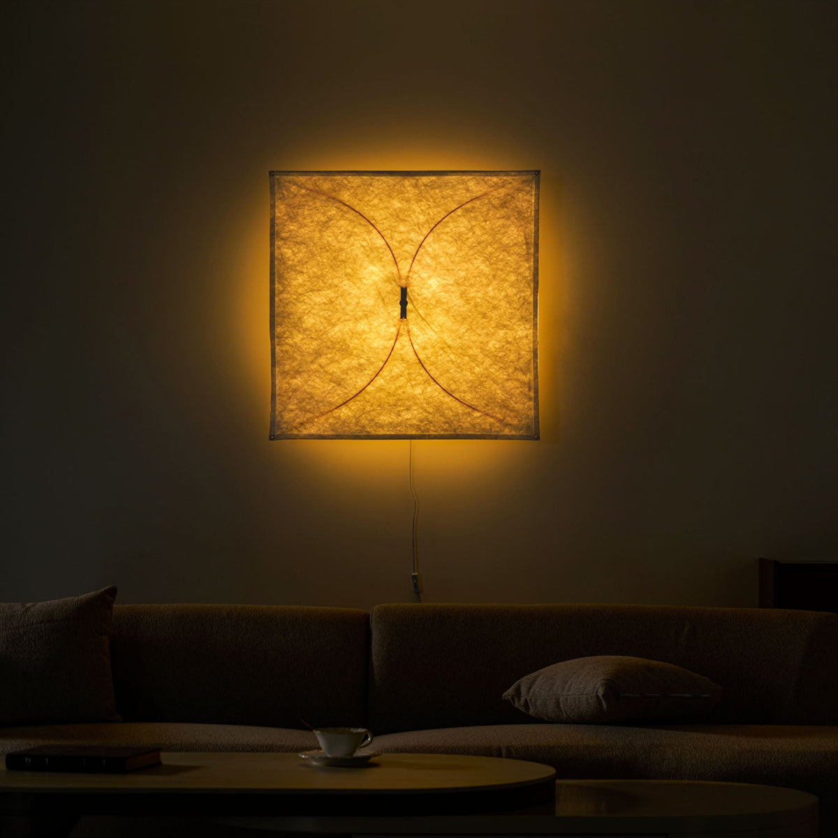 Kite Sculptural Paper Plug-In Wall Lamp — design detail 19