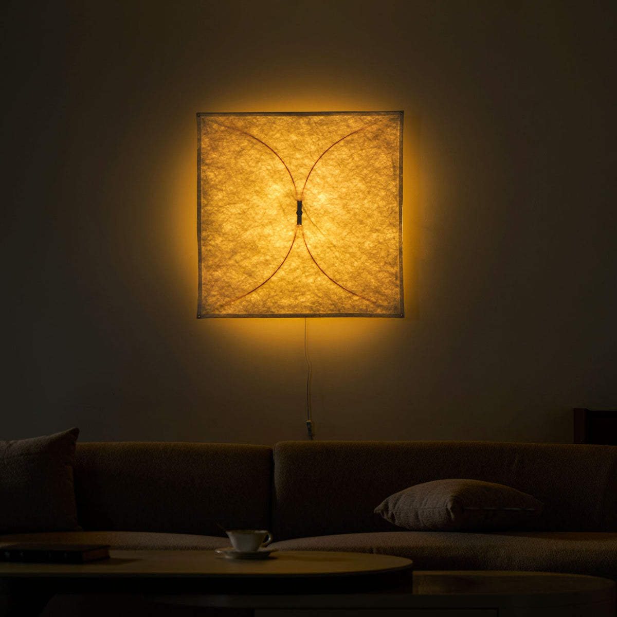 Kite Sculptural Paper Plug-In Wall Lamp — design detail 21