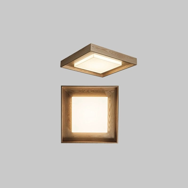 Kurin Wood Frame LED Ceiling Light - product view 15