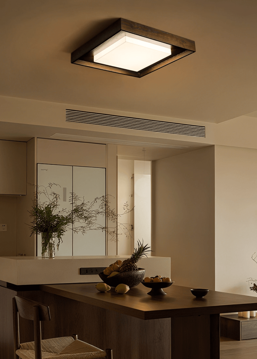 Kurin Wood Frame LED Ceiling Light - product view 23