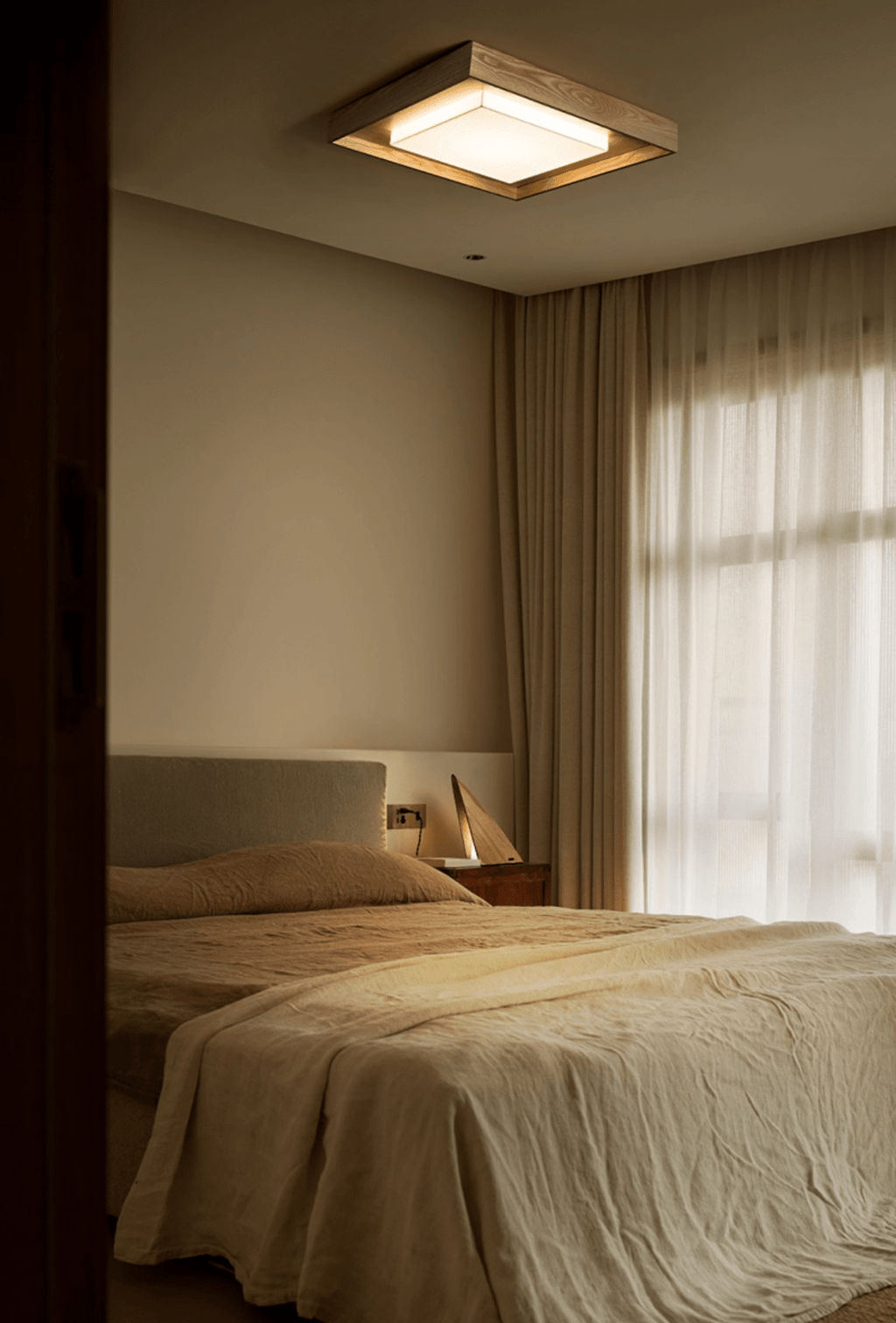 Kurin Wood Frame LED Ceiling Light - product view 24