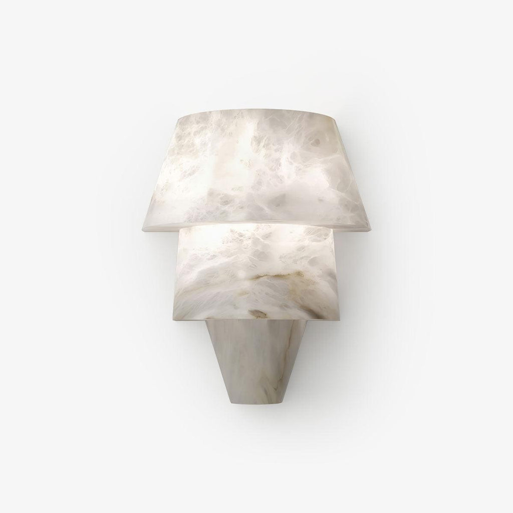 Laboratory Alabaster Geometric Wall Light – wall sconce product view 1