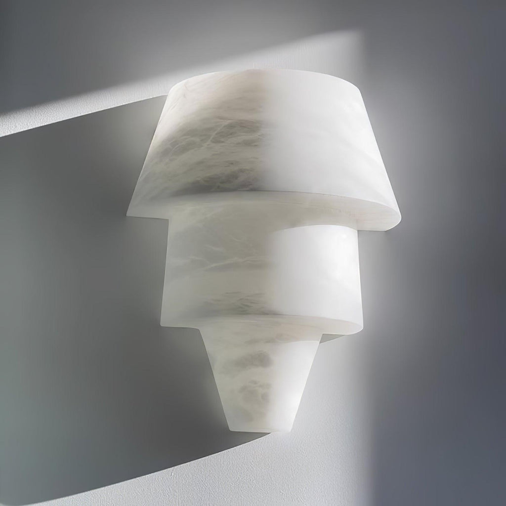 Laboratory Alabaster Geometric Wall Light – wall sconce product view 3