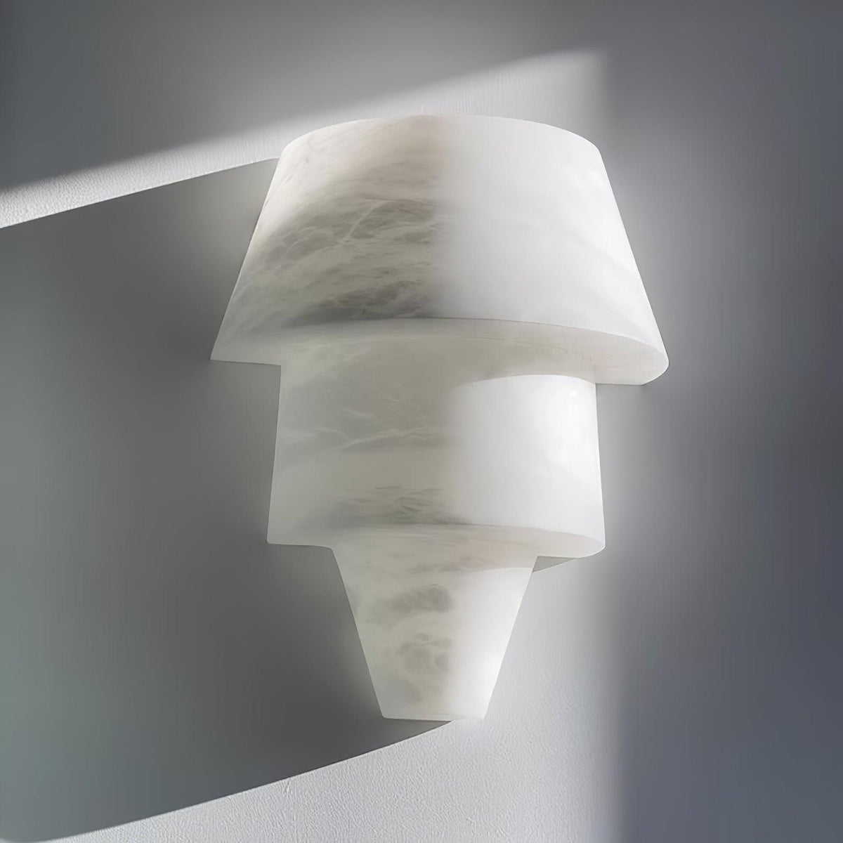 Laboratory Alabaster Geometric Wall Light – wall sconce product view 3