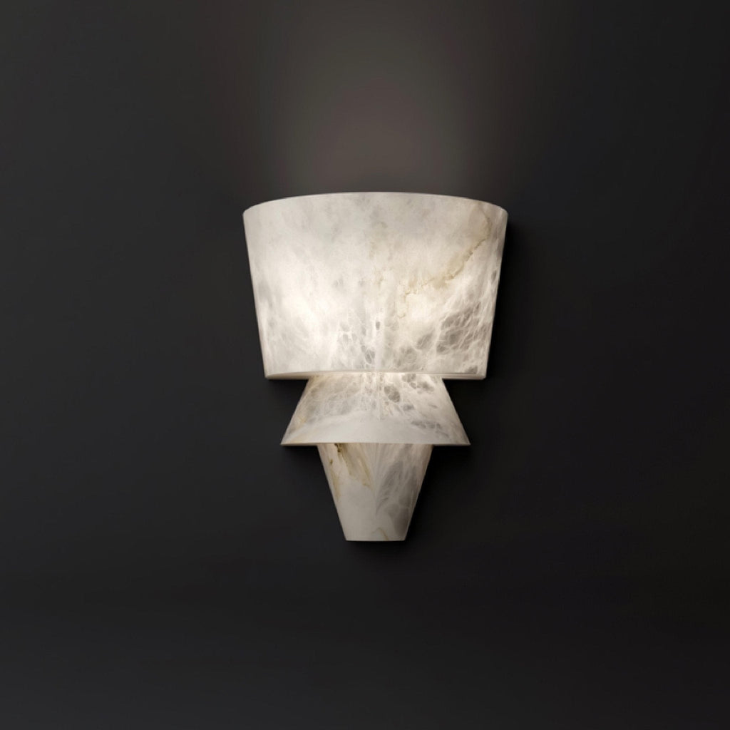 Laboratory Alabaster Geometric Wall Light – wall sconce product view 5
