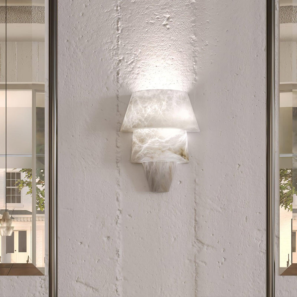 Laboratory Alabaster Geometric Wall Light – wall sconce product view 7