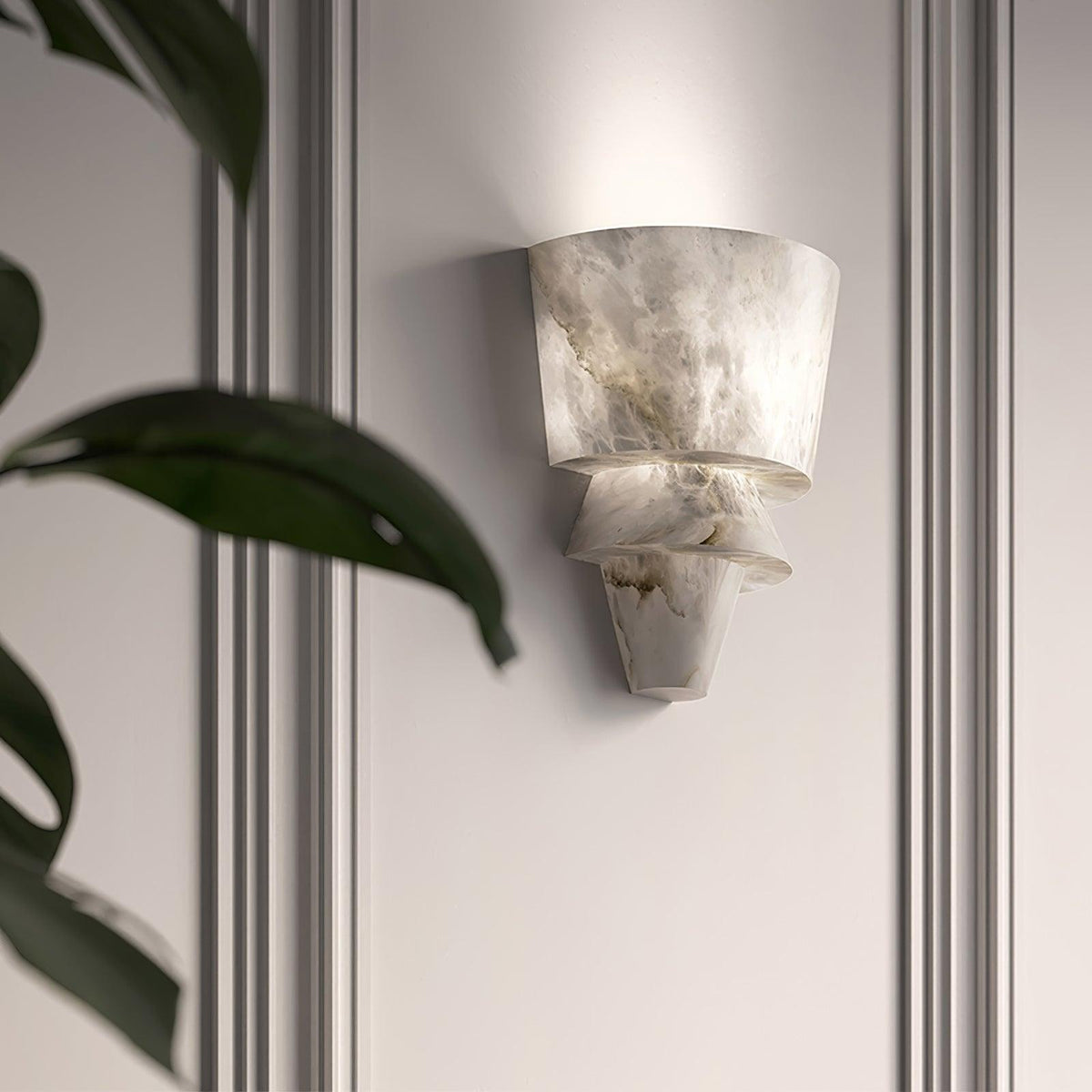 Laboratory Alabaster Geometric Wall Light – wall sconce product view 13