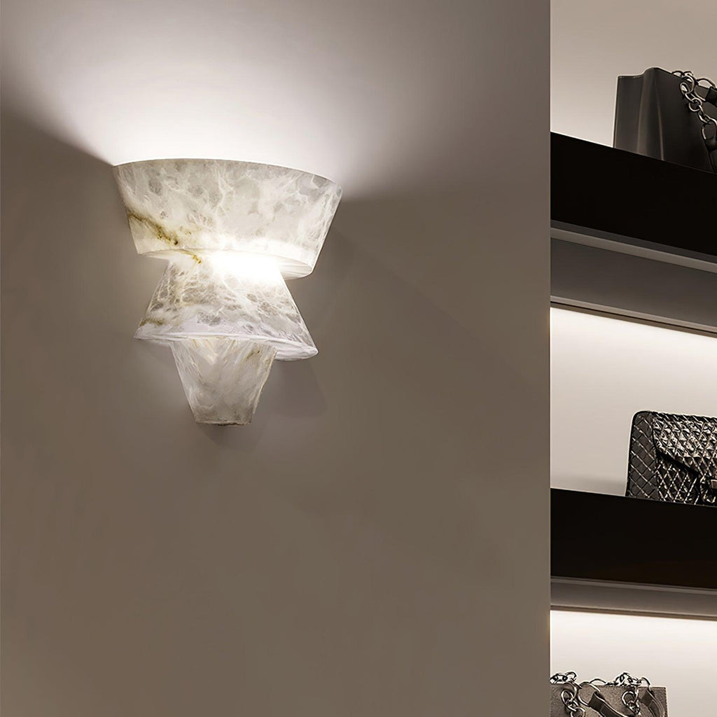 Laboratory Alabaster Geometric Wall Light – wall sconce product view 15