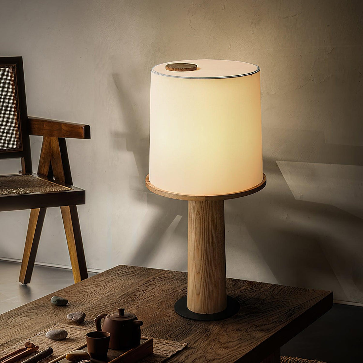Light And Shadow Bottle Table Lamp — product and interior detail 3