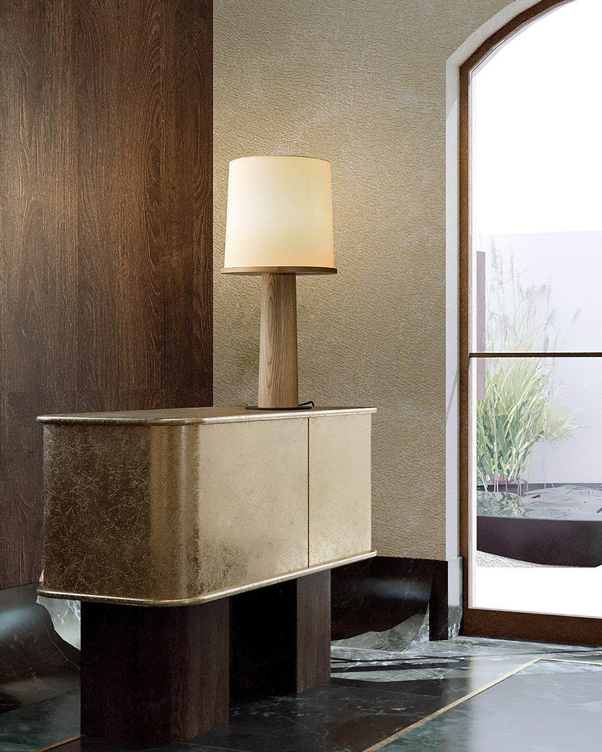 Light And Shadow Bottle Table Lamp — product and interior detail 12