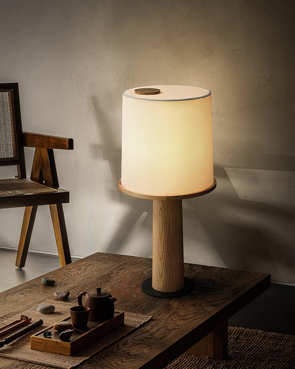 Light And Shadow Bottle Table Lamp — product and interior detail 15