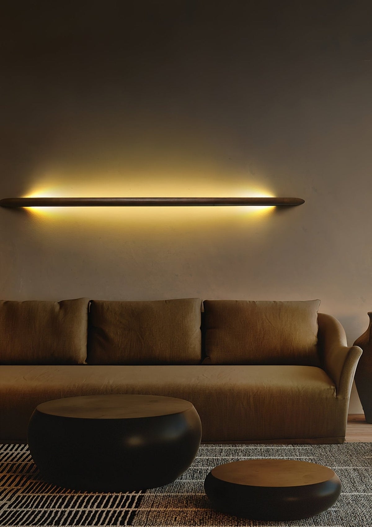 Linea Tapered Wood LED Wall Sconce - product view 5