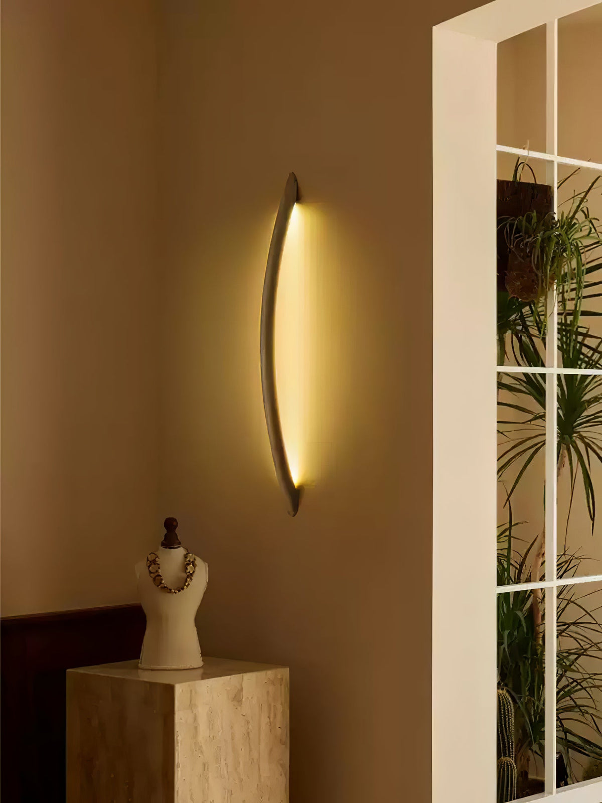 Linea Tapered Wood LED Wall Sconce - product view 8