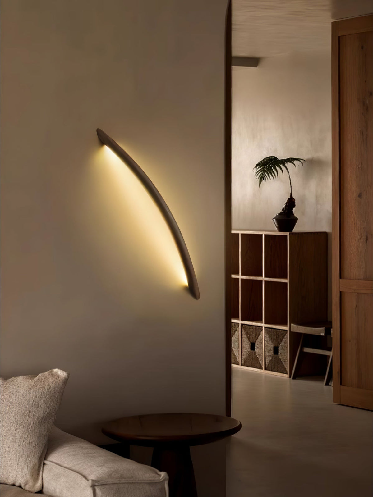 Linea Tapered Wood LED Wall Sconce - product view 14