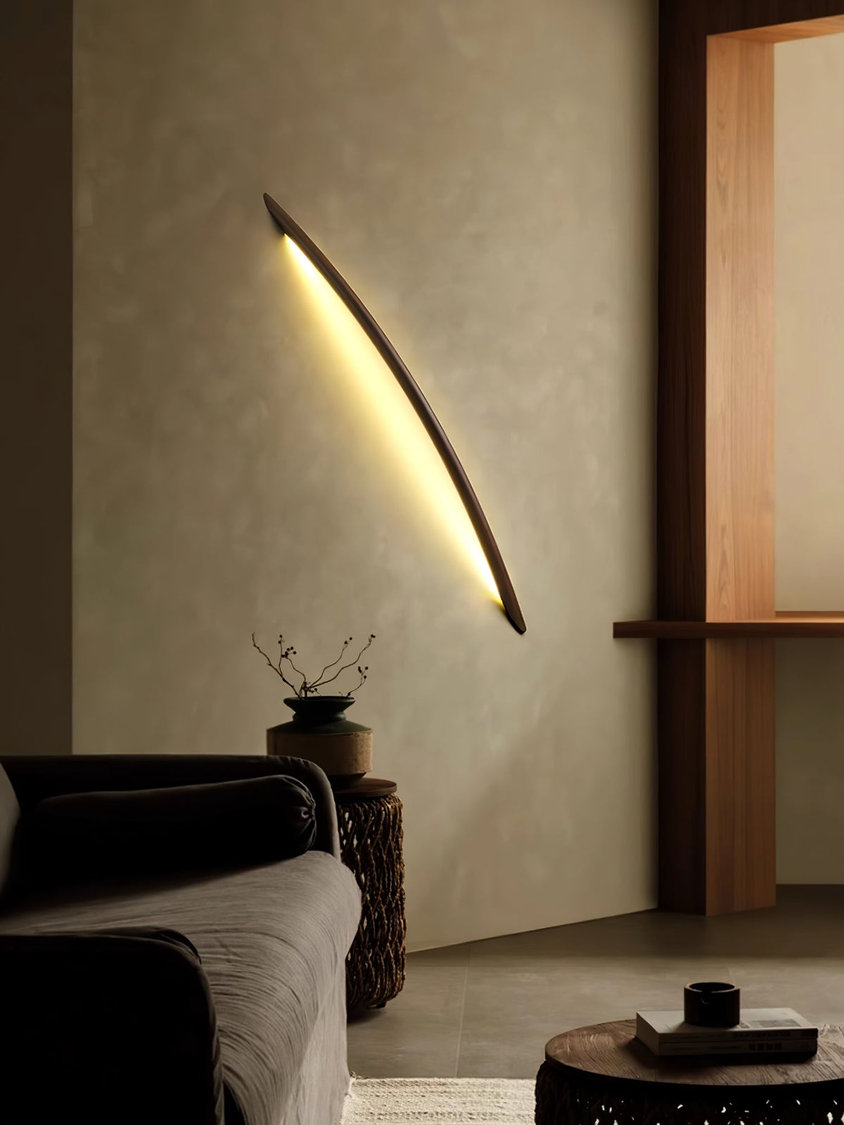 Linea Tapered Wood LED Wall Sconce - product view 23