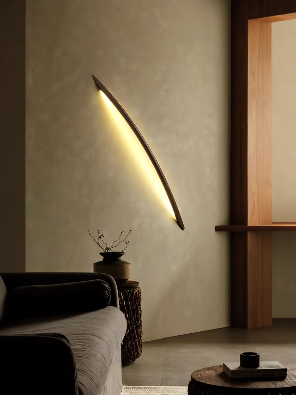 Linea Tapered Wood LED Wall Sconce - product view 32
