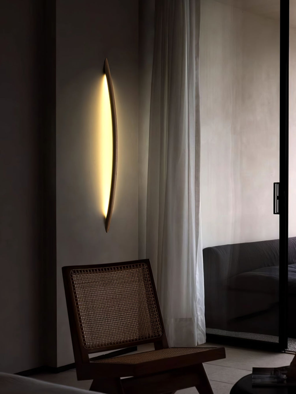 Linea Tapered Wood LED Wall Sconce - product view 53